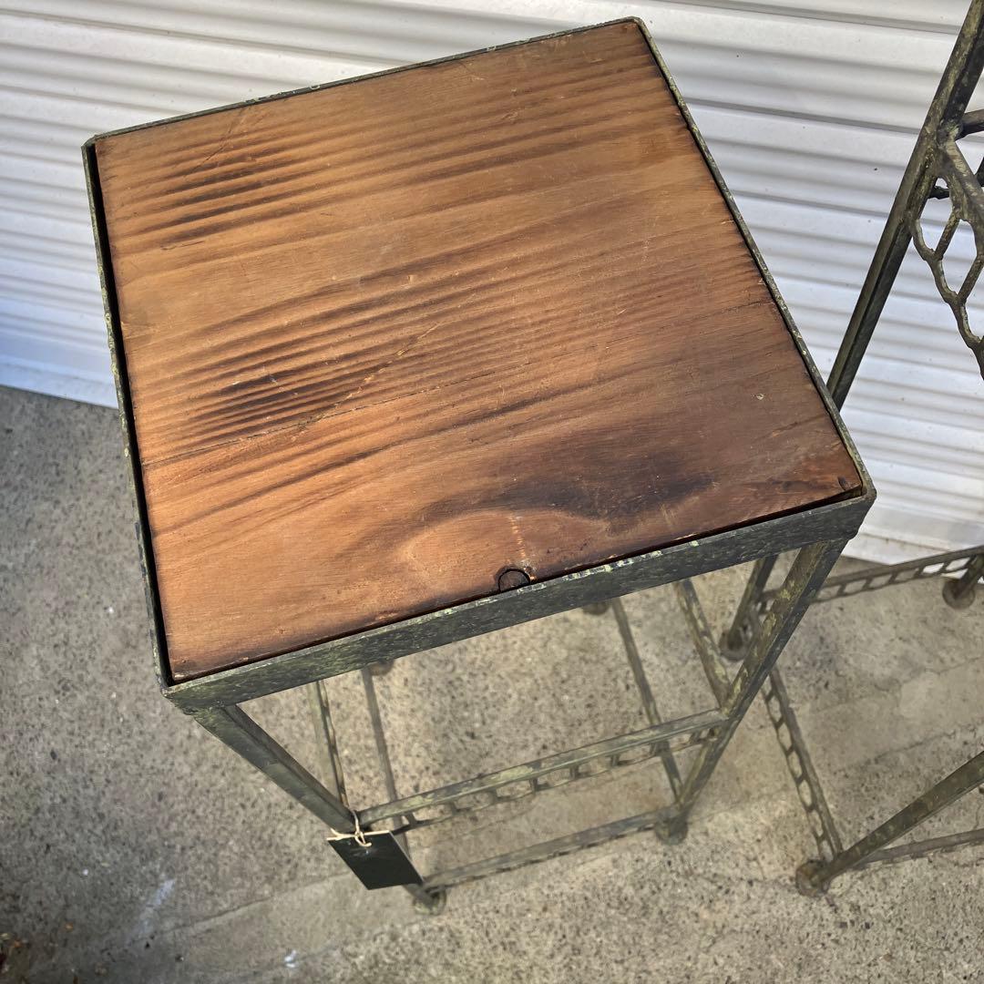 アンティーク調　花台　スタンドセット