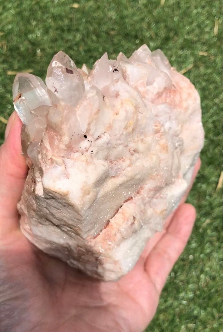 インド　マニカラン産　水晶　クラスター