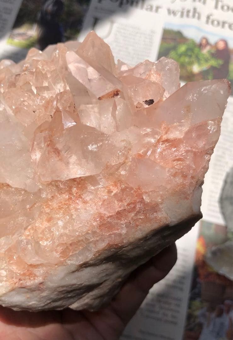 インド　マニカラン産　水晶　クラスター