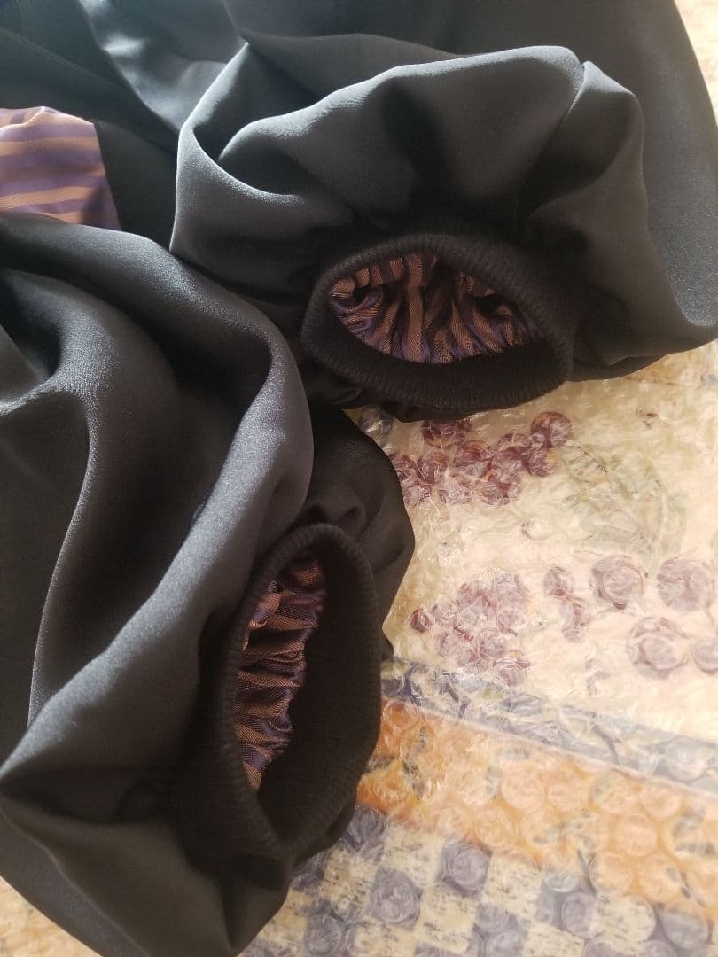 【美品】ふりふ Theatre 刺繍スカジャン ブラック 黒 猫 ねこ