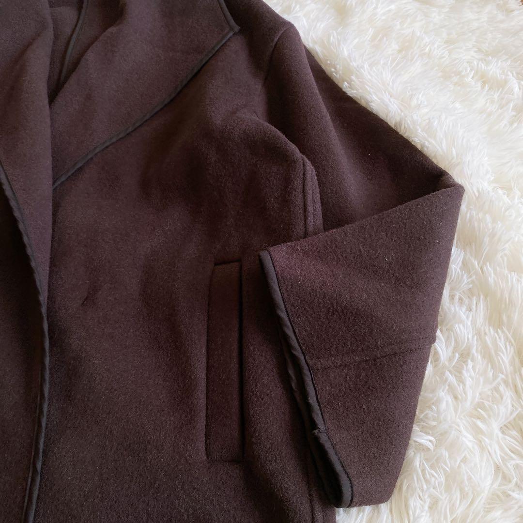 ガリャルダガランテ　リバーハーフコート　ブラウン　ガウンコート　パイピング　F