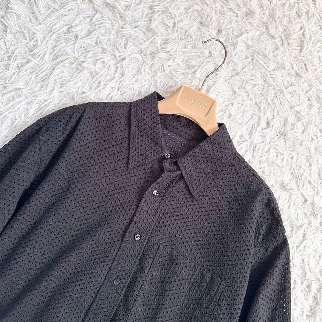 【タグ付き♡未使用】スピックアンドスパン　カットワークスモールドットルーズシャツ