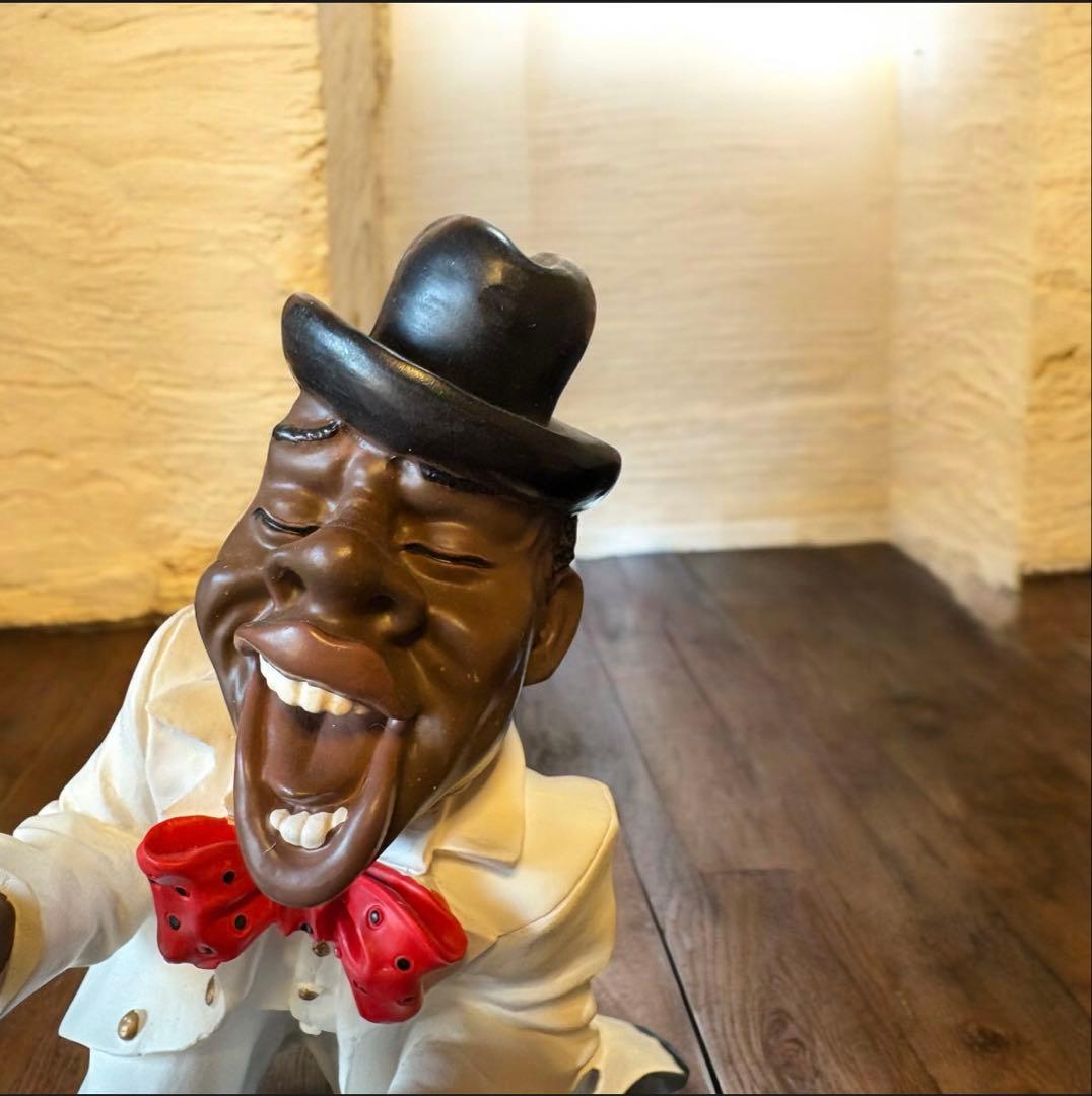 フィギュア 黒人ジャズバンド　台座付き7点セット