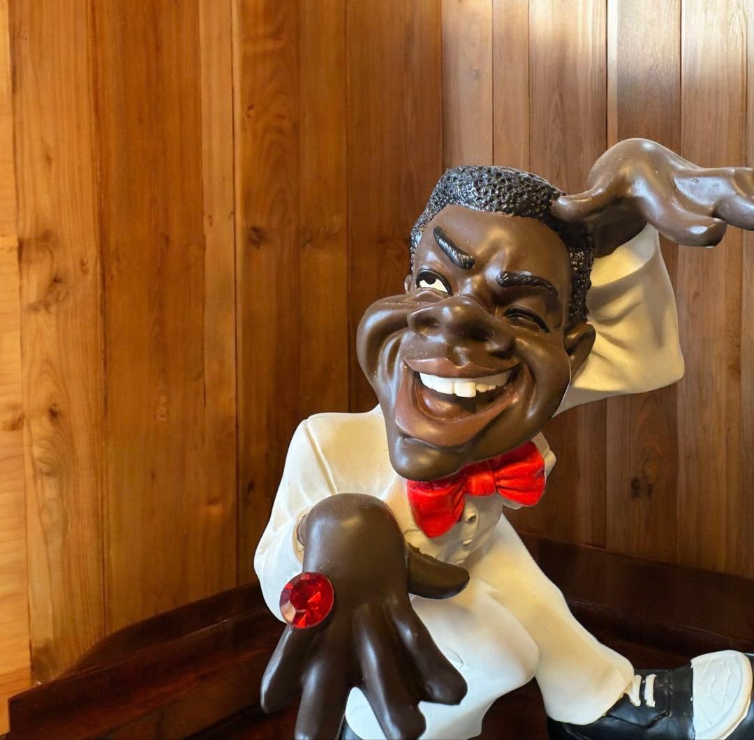 フィギュア 黒人ジャズバンド　台座付き7点セット