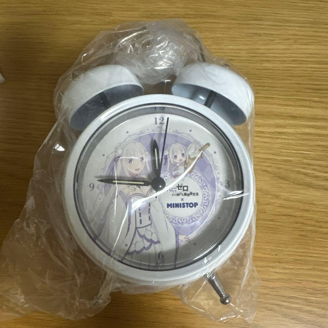 MINISTOPレシート大抽選　エミリア ボイスメッセージ入りめざまし時計
