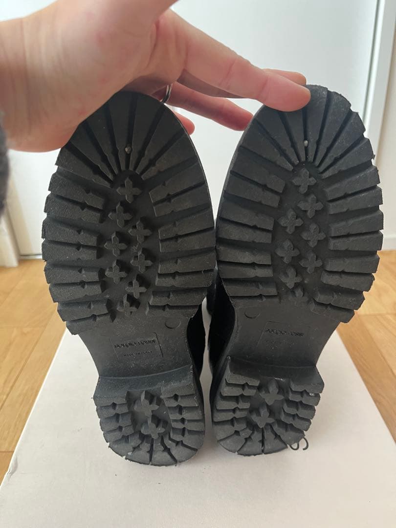 sergio rossi ブラック サイドゴアブーツ