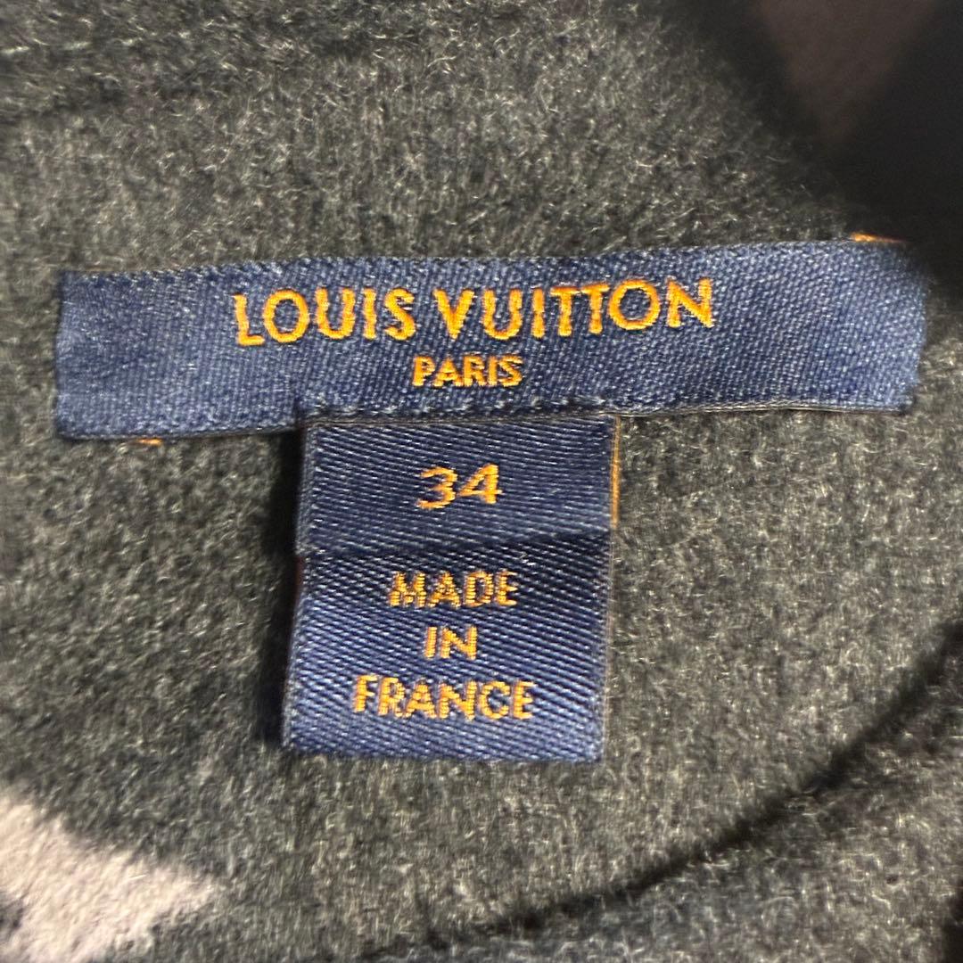 【極美品】ルイヴィトン ワンピース 20AW 34サイズ ウール グレー