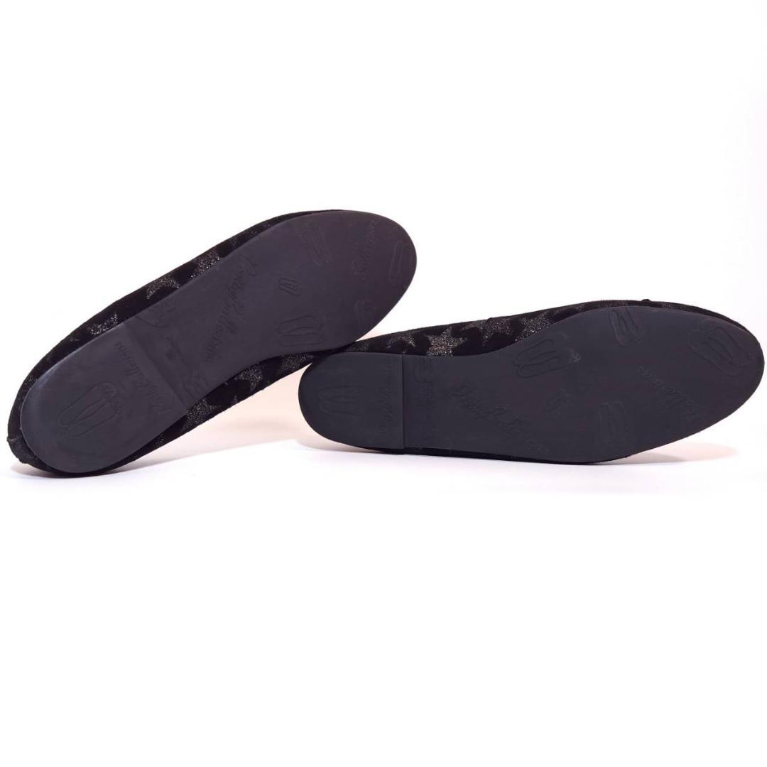 プリティバレリーナ　スター　リボン　フラットシューズ　ロザリオ