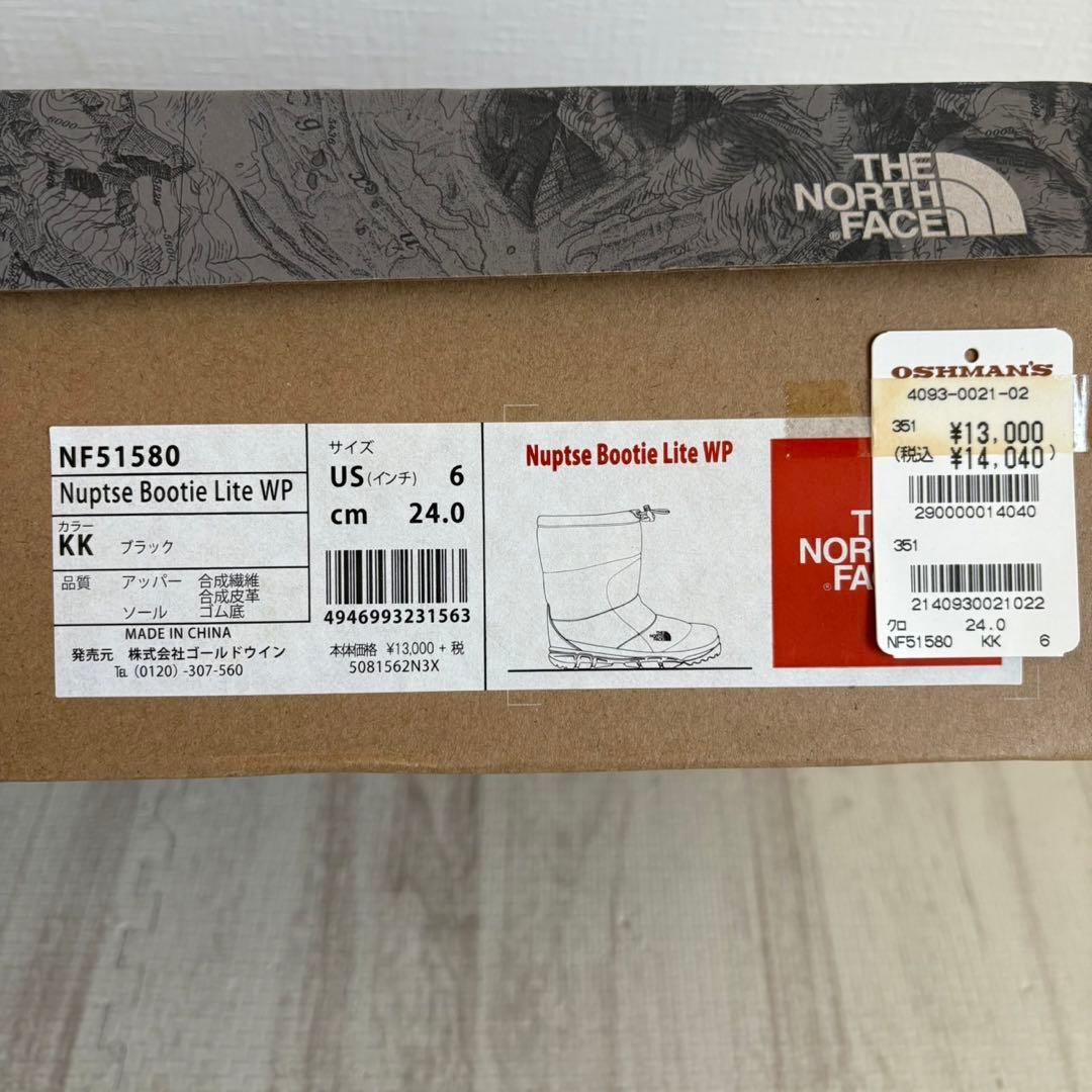 ノースフェイス ヌプシ ブーティ ライト ウォーター ブラック レディース 24
