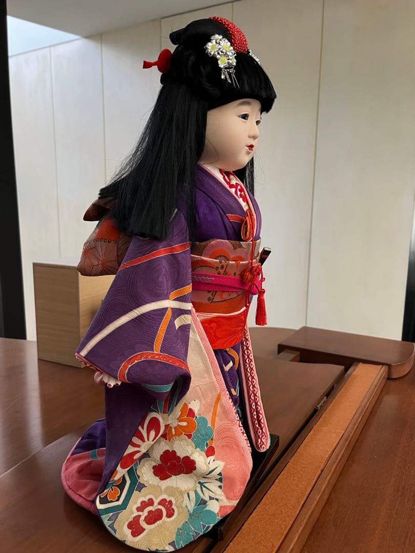 岩崎緋布氏の市松人形 約45cm