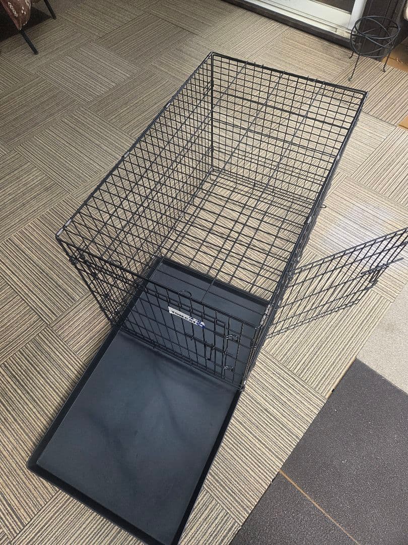 犬用金属ケージ 取り外しトレー付き