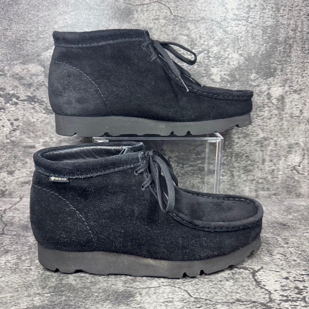 【美品】クラークス ワラビー ゴアテックス スエード ブラック 26.5cm