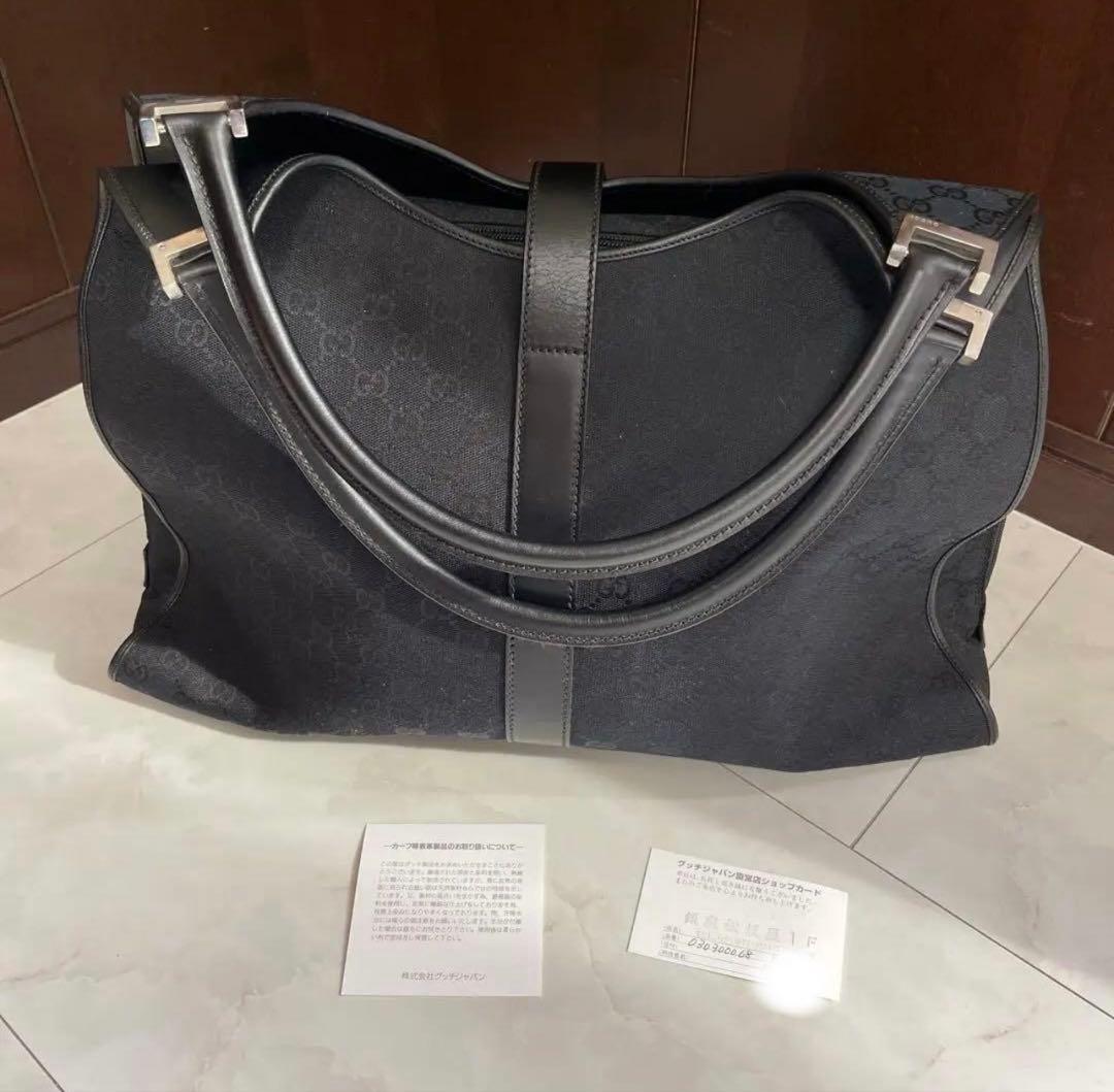 グッチ ブラック ボストンバッグ