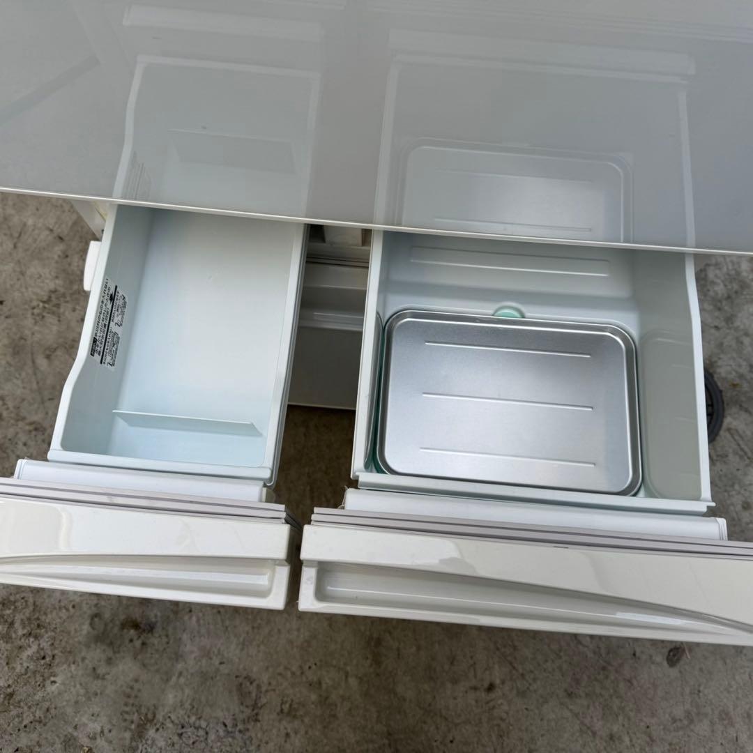 128⭐️2017年製美品★東芝冷蔵庫　自動製氷付き　ガラス扉大型5ドア　410L