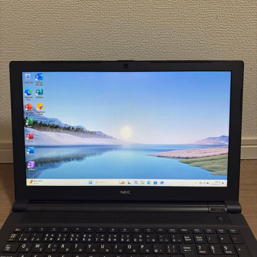 NECノートパソコンi3第7世代Windows11 Office2016付き