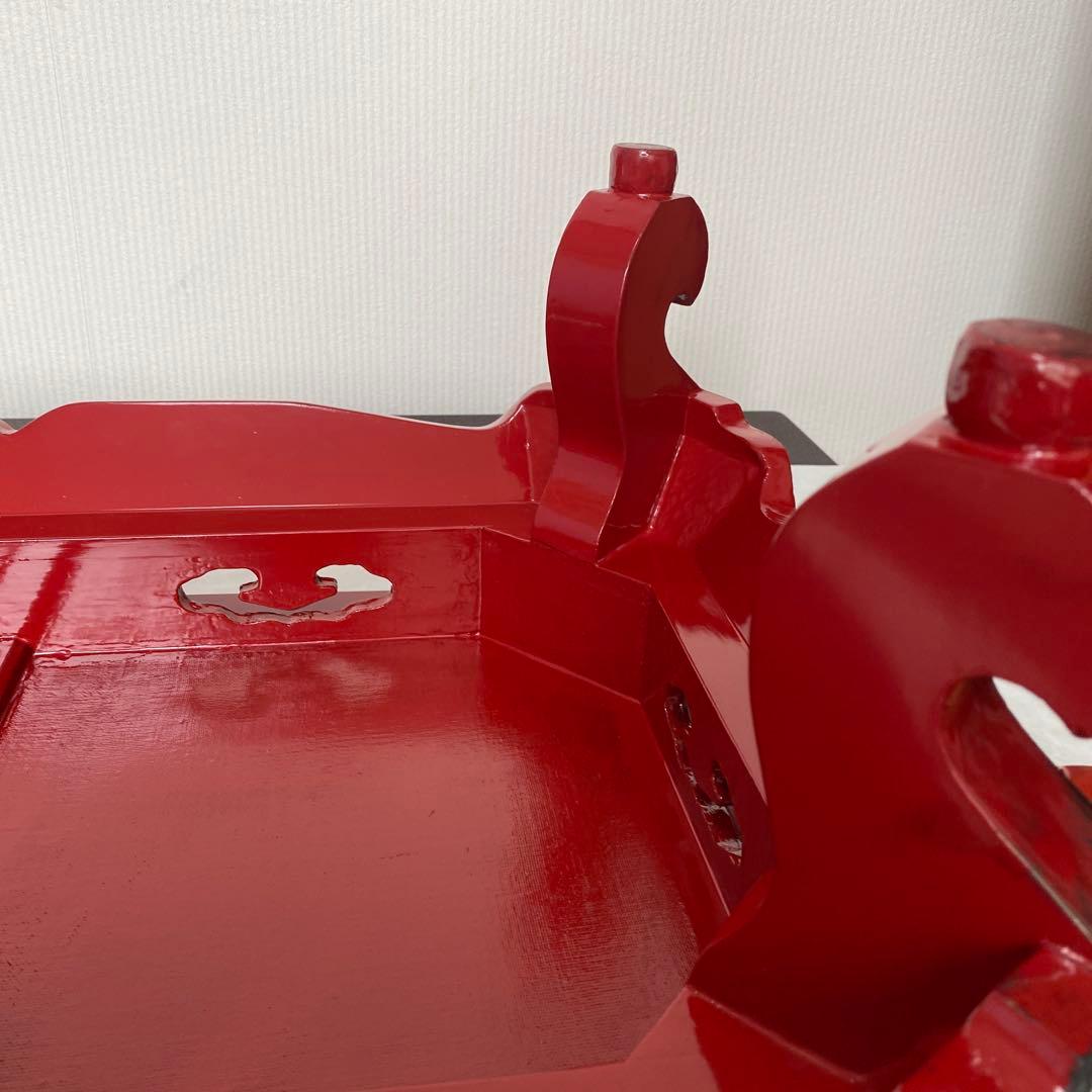 木製錆絵模様台　　　未使用