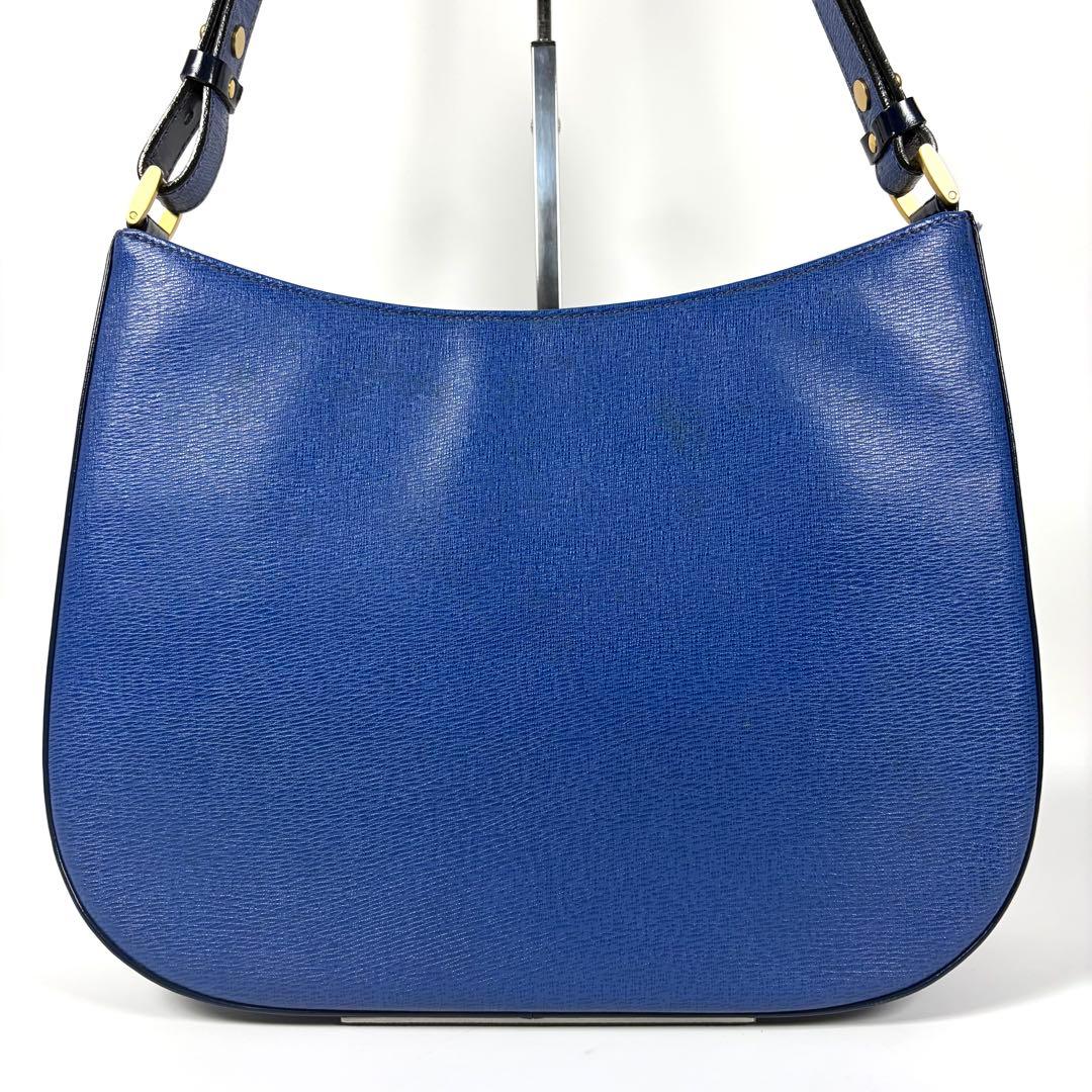 【希少カラー】BURBERRY ワンショルダーバッグ ブルー ノバチェック