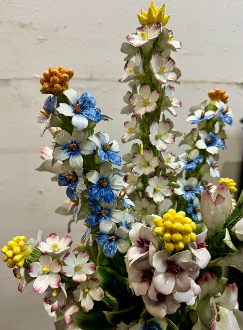 CAPODIMONTE 特大陶花 高さ69cm！豪華希少 イタリア製 高級陶器