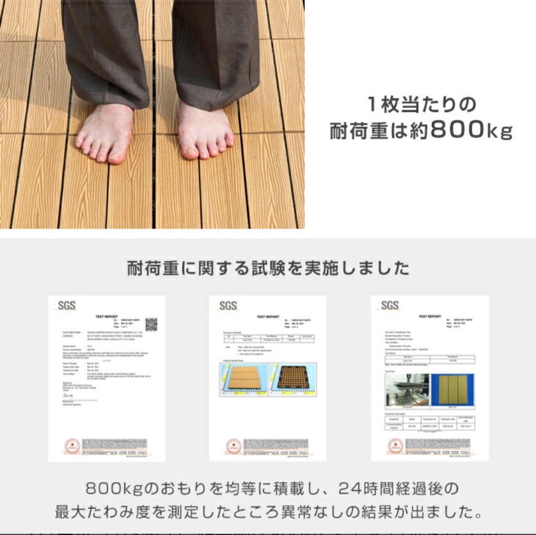 ウッドデッキパネル 30×30cm 9パターン選択可　新品未開封　189枚