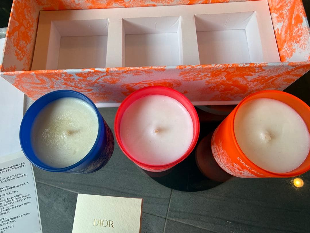 DIOR ディオール アロマキャンドル3点セット