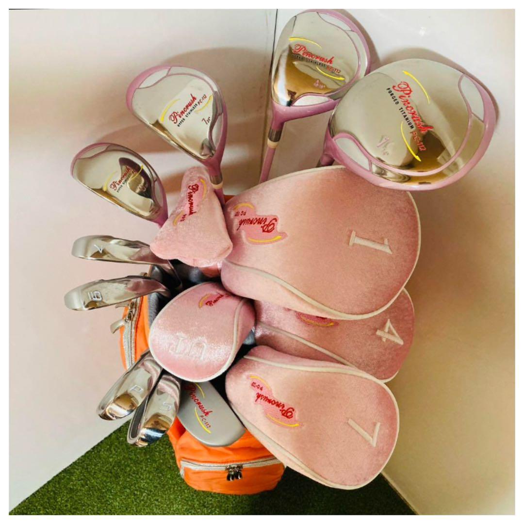 バッグ無し 左利き Pincrush PC-112 レディース ゴルフセット