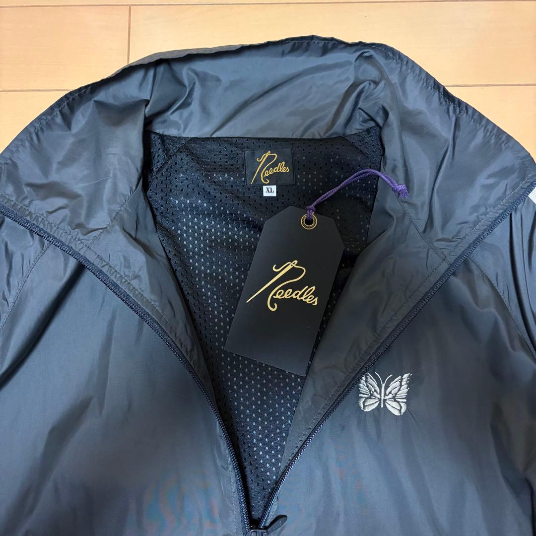 Needles×LHP ネイビー ストライプ ナイロンジャケット