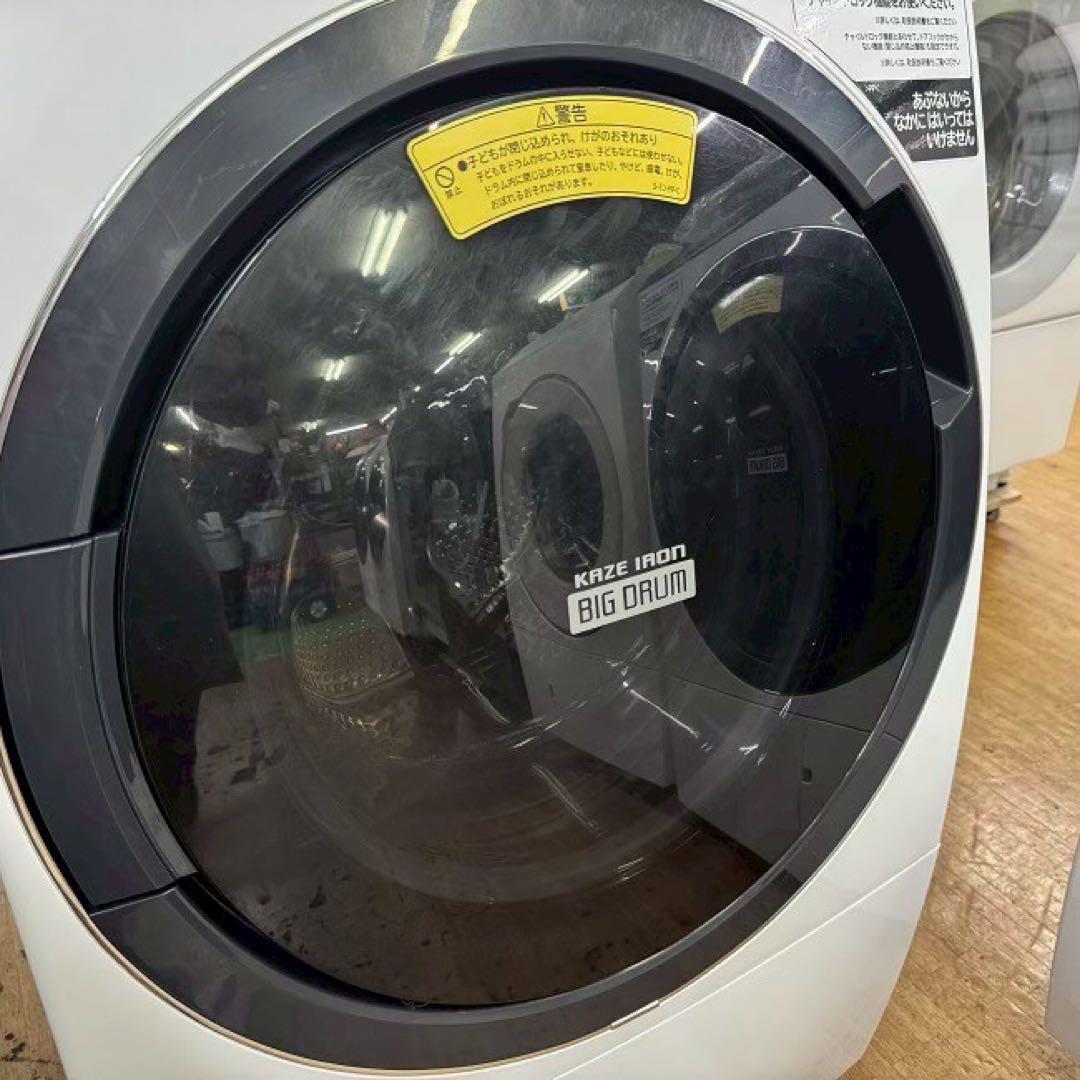 地域限定配送無料　日立　ドラム式洗濯乾燥機　BD-TS100EL 分解清掃済み