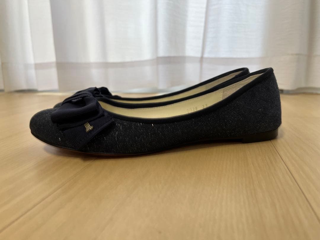 ランバンオンブルー/パンプス/フラット/ラメ/23cm