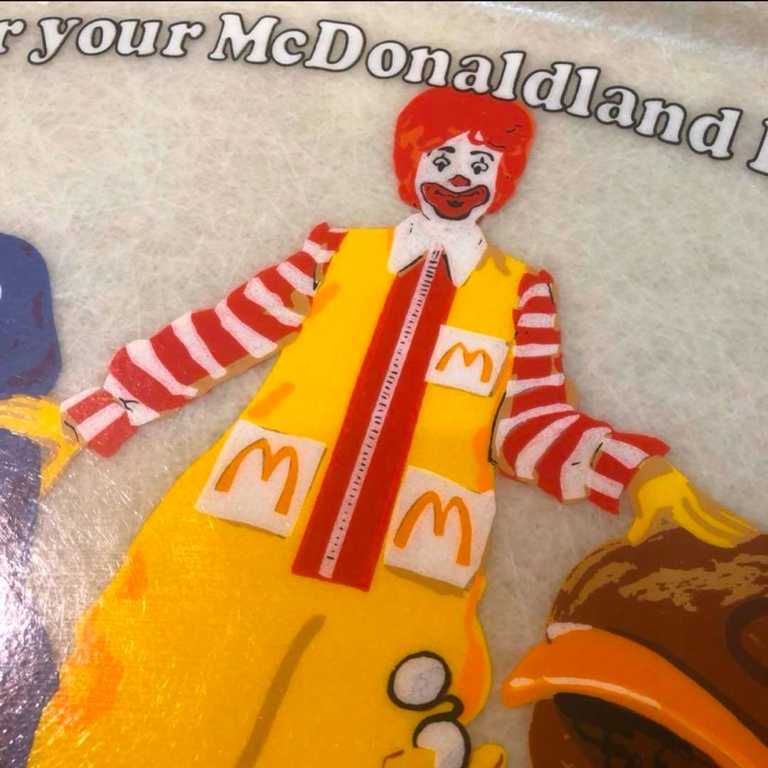 スーパーレア　1974年　マクドナルドランド　キャラクター　トレー　看板　店舗用