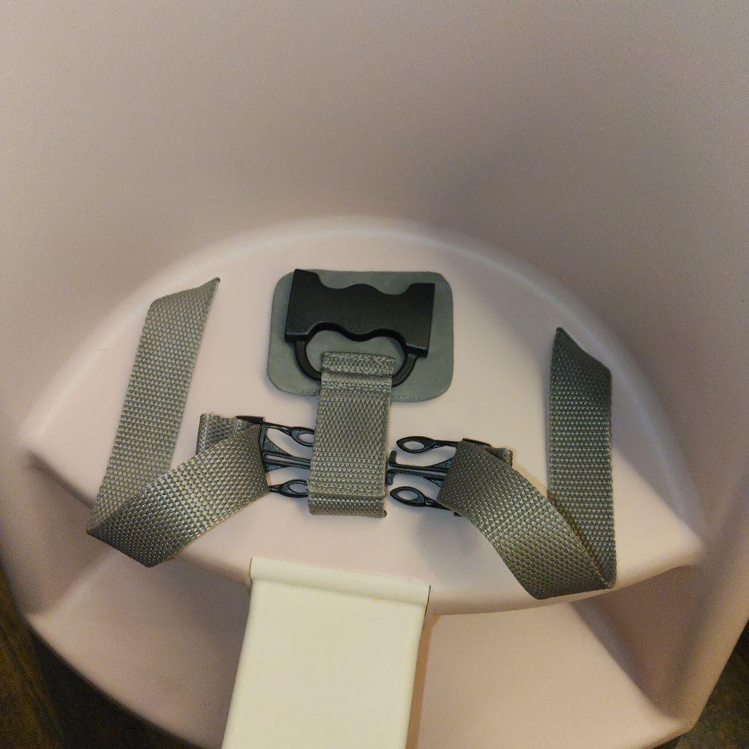 【廃盤・美品】ベビービョルン ハイチェア　ベビーチェア　ピンク ハーネス付き