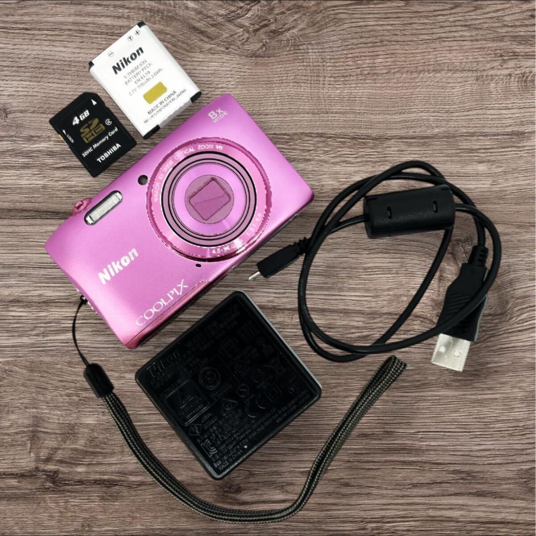 ニコン COOLPIX S3600 ピンク Nikon 美品 動作確認OK