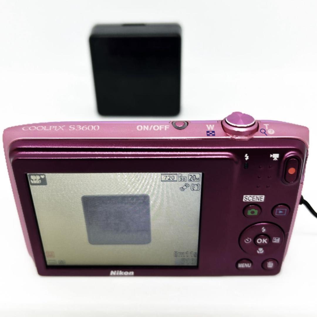 ニコン COOLPIX S3600 ピンク Nikon 美品 動作確認OK