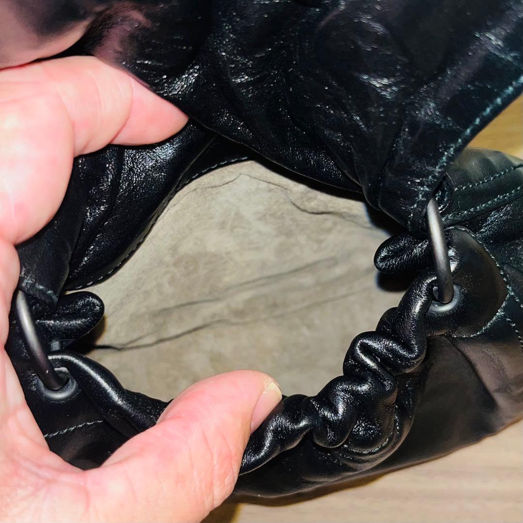 【極美品】 ボッテガヴェネタ ワンショルダーバッグ イントレ 肩掛け レザー 黒