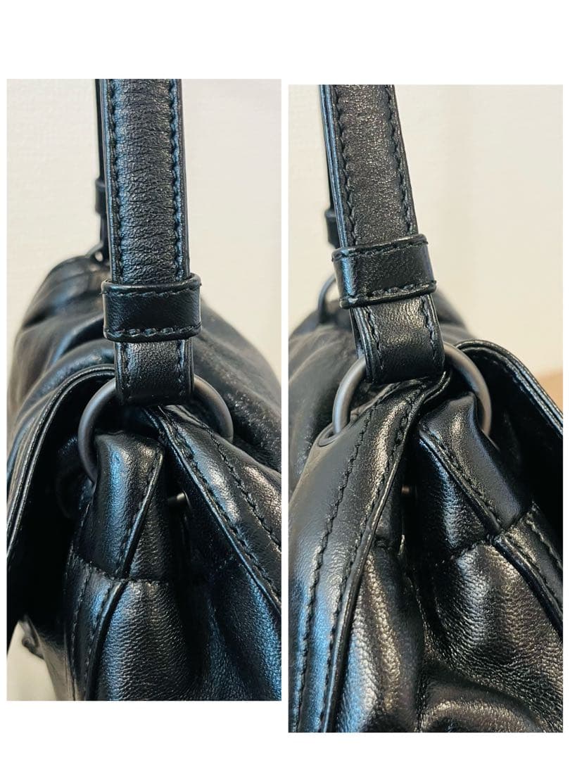 【極美品】 ボッテガヴェネタ ワンショルダーバッグ イントレ 肩掛け レザー 黒