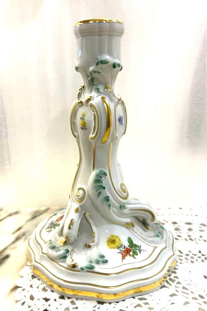 【美品】マイセン　Meissen　キャンドルスタンド　セット