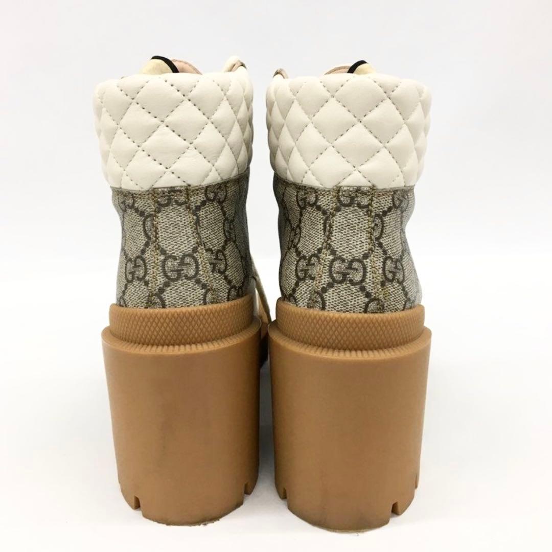 GUCCI グッチ ショートブーツ　 GGサイズ37 保存袋付き
