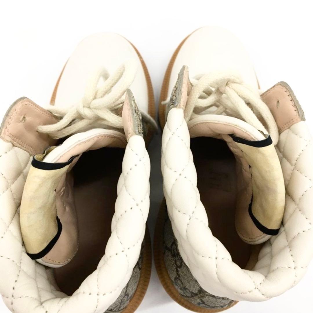 GUCCI グッチ ショートブーツ　 GGサイズ37 保存袋付き