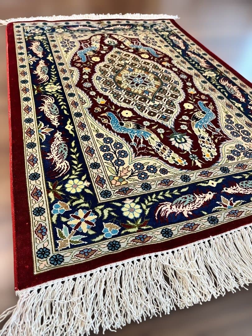 トルコ ヘレケ絨毯です。サイズ: 71x50cm