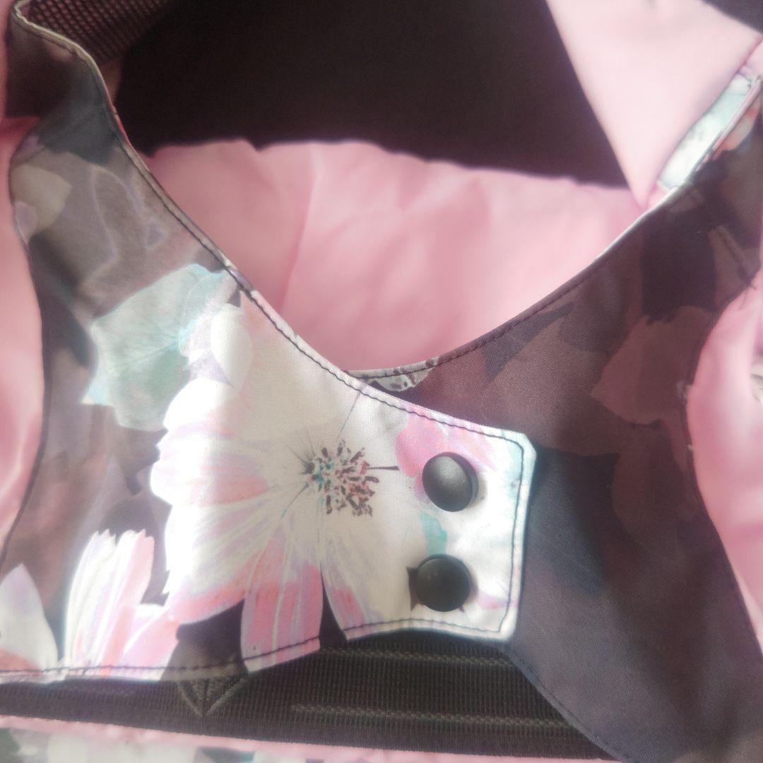 【美品】ROXY 花柄スキーウェア 手袋 セット 150cm