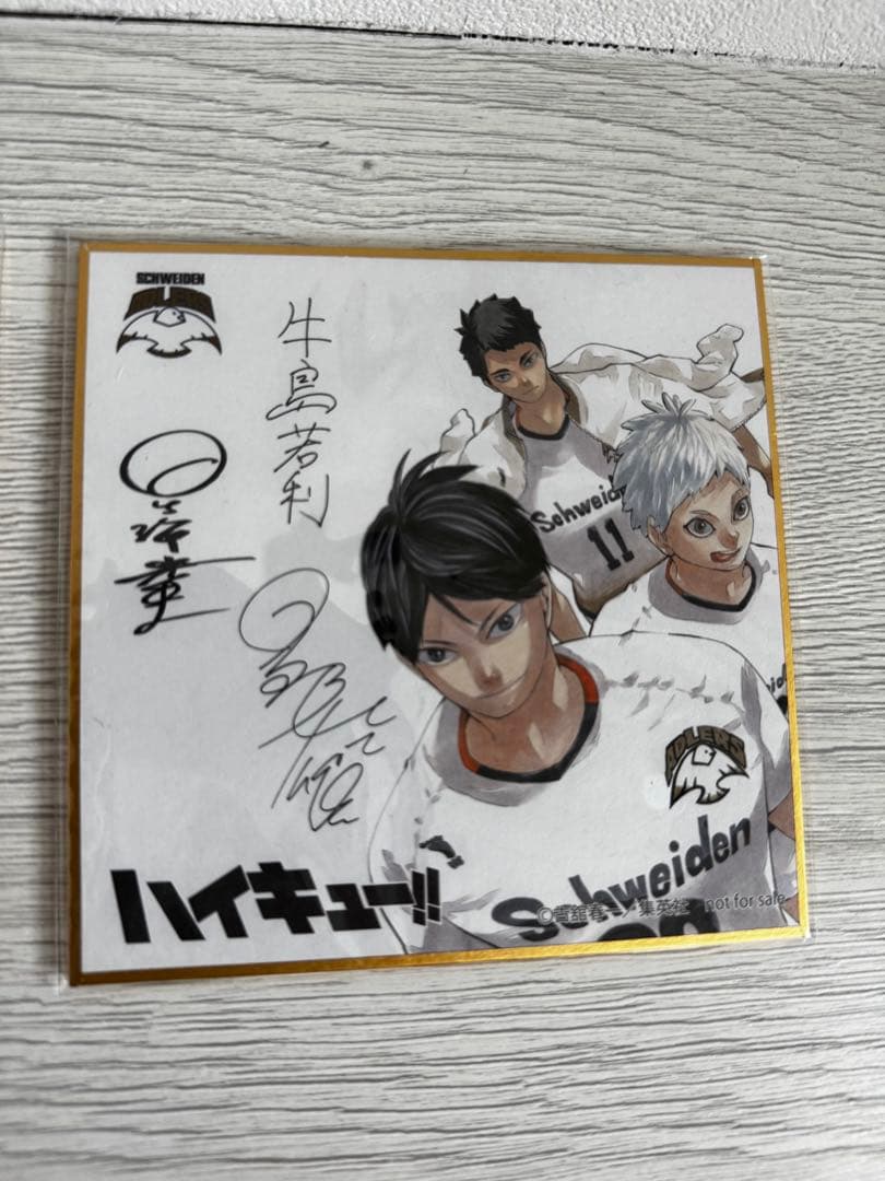 〈非売品〉ハイキュー完結記念　サイン色紙