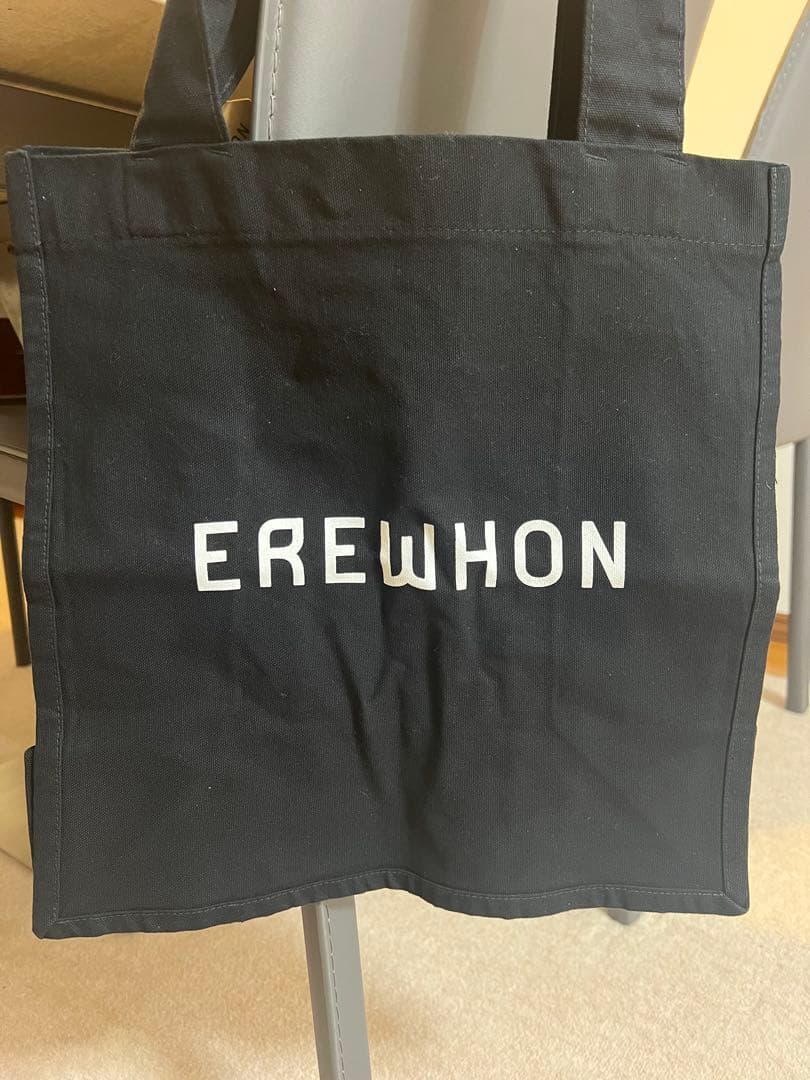 EREWHON エレウォン キャンバストート エコトート バッグ 黒