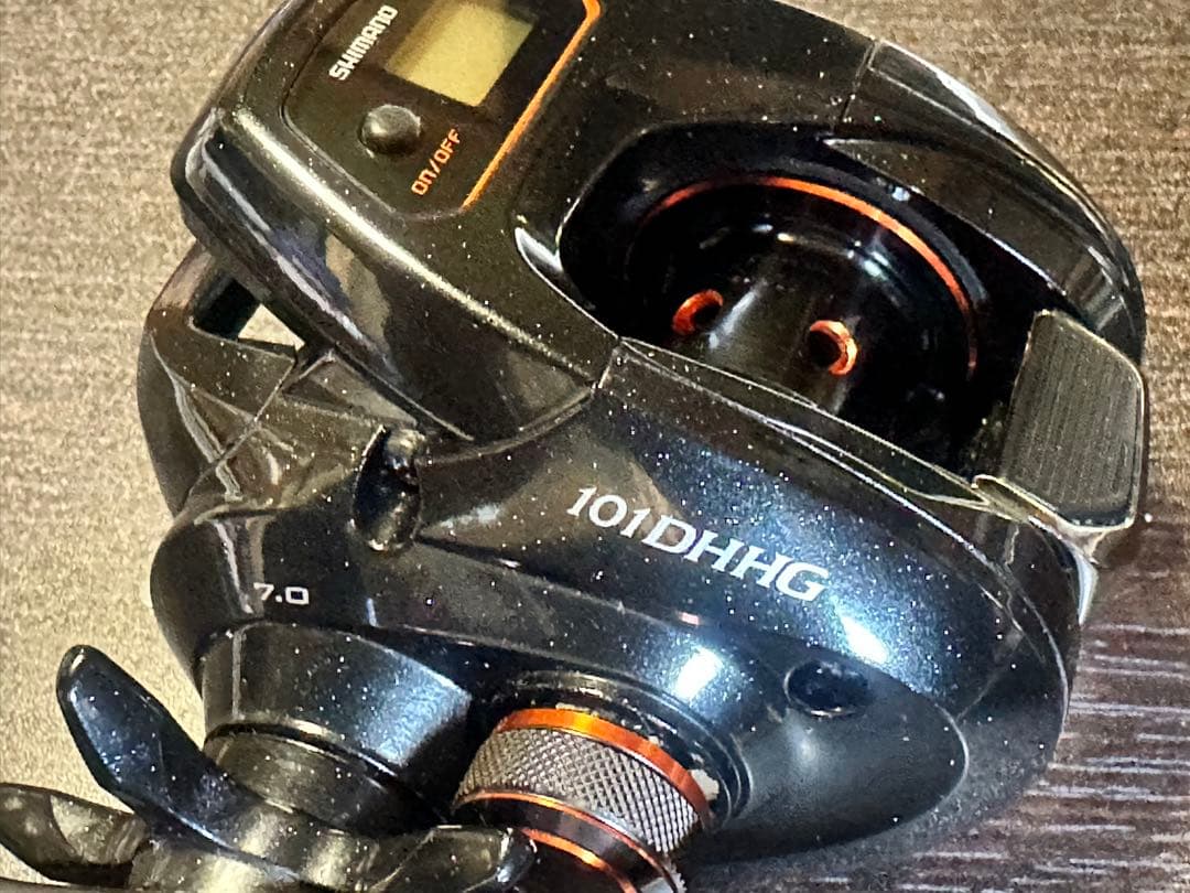 シマノ バルケッタ101DHHGベイトリール デジタル表示イカメタル　タイラバ