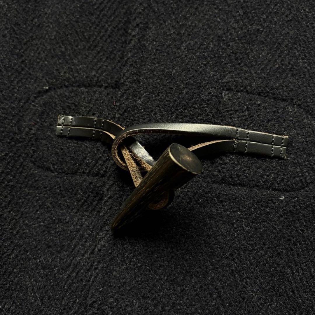 バーバリーズ ダッフルコート ヘリンボーン M