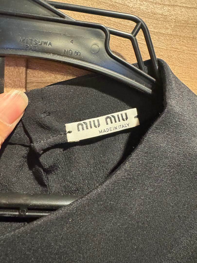 美品◾️Miu Miu ブラックシャツ 38サイズ