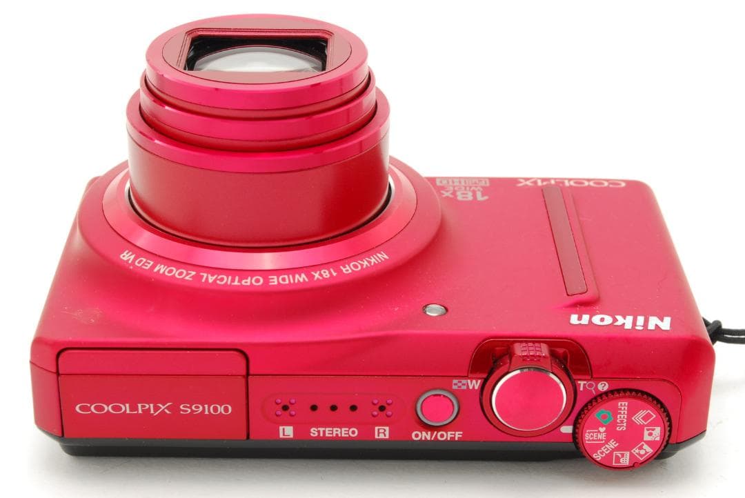 Nikon COOLPIX s9100 赤 ピンク 18倍ズーム 動作確認済