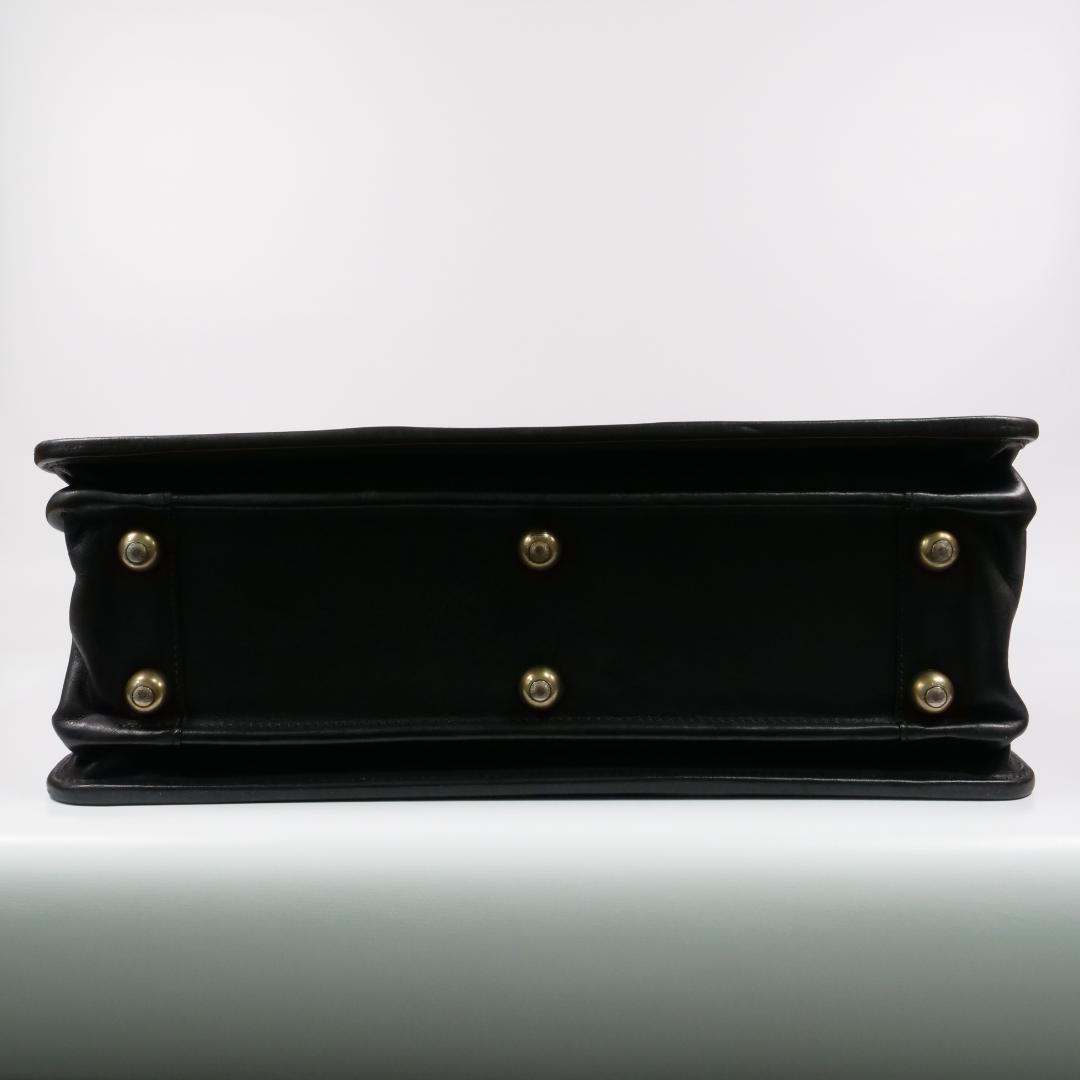 希少美品✨オールドコーチ ダレスバッグ 5420 USA製 自立 ブラック