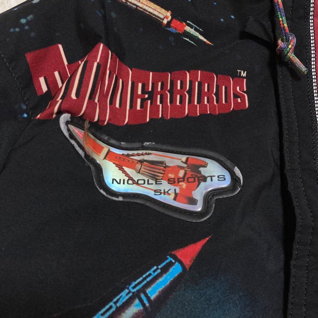 【希少】ニコルスポーツ スキーウェア コラボ 総柄 デザイン 中綿 ジャケット
