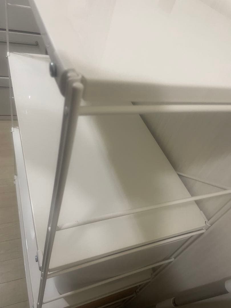 と*☆様 無印良品 スチールユニットシェルフ スチール棚セット 中 ワイド 4段