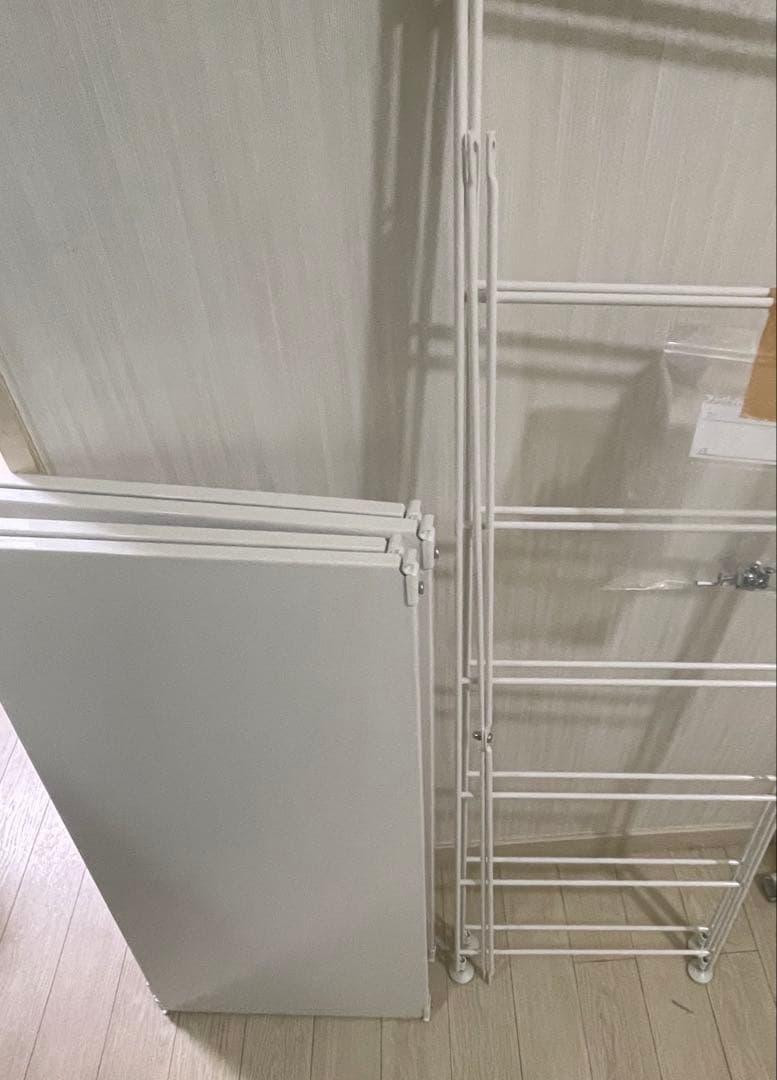 と*☆様 無印良品 スチールユニットシェルフ スチール棚セット 中 ワイド 4段