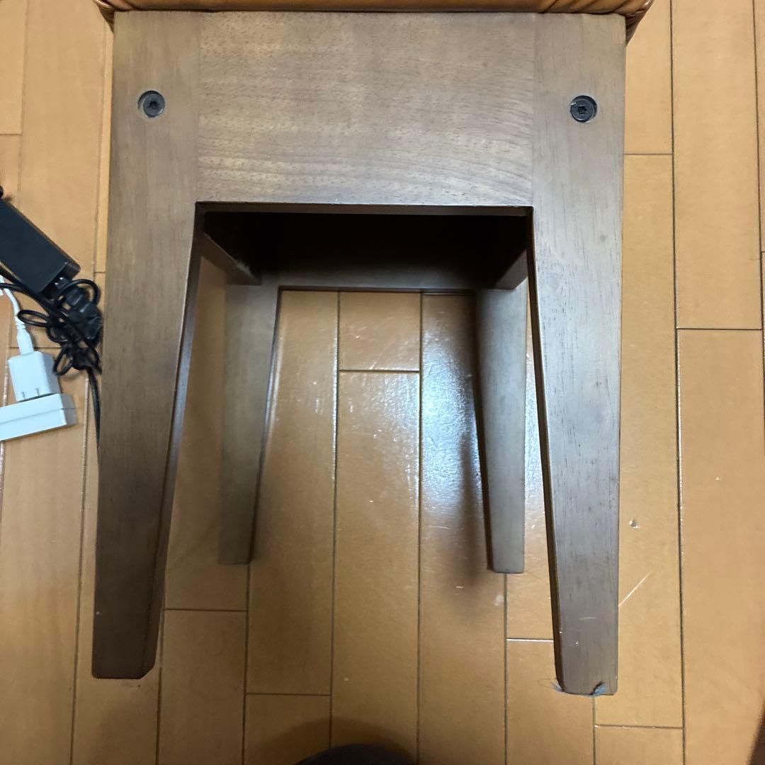 木製スツール ブラウン